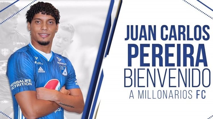 Juan Carlos Pereira, nuevo jugador de Millonarios