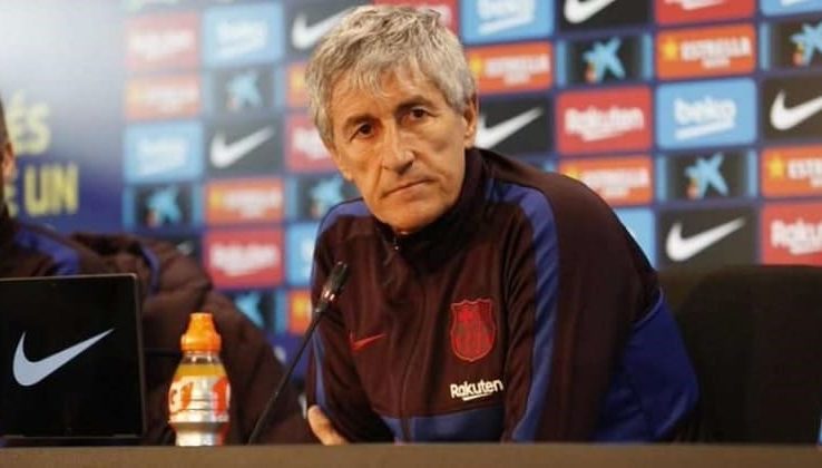 Quique Setién nada que arranca con el Barcelona