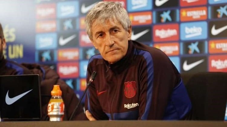 Quique Setién nada que arranca con el Barcelona