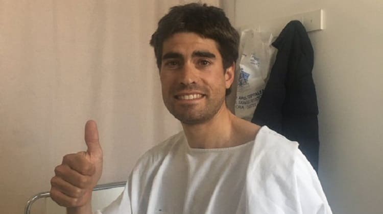 Coche atropelló a Mikel Landa