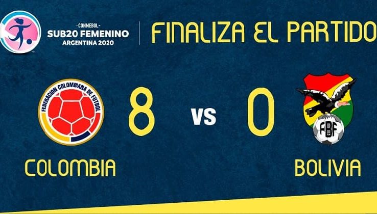 Selección Colombia derrotó 8-0 a Bolivia en Sudamericano Sub-20 Femenino