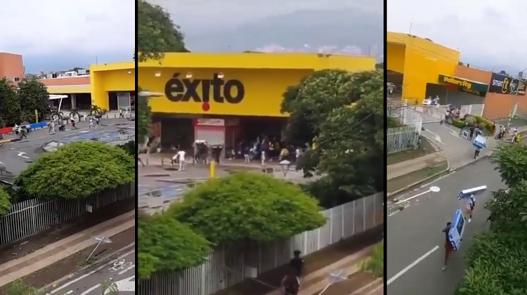 Al parecer, Almacenes Éxito la policía lo convirtió en una carnicería humana.