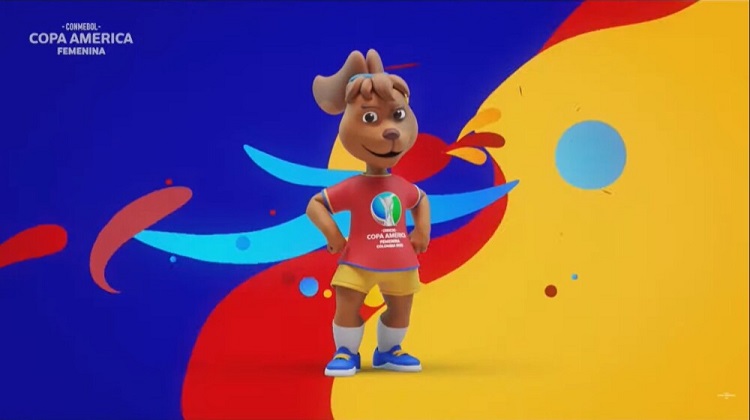 Alma, la perra mascota de la Copa América Femenina